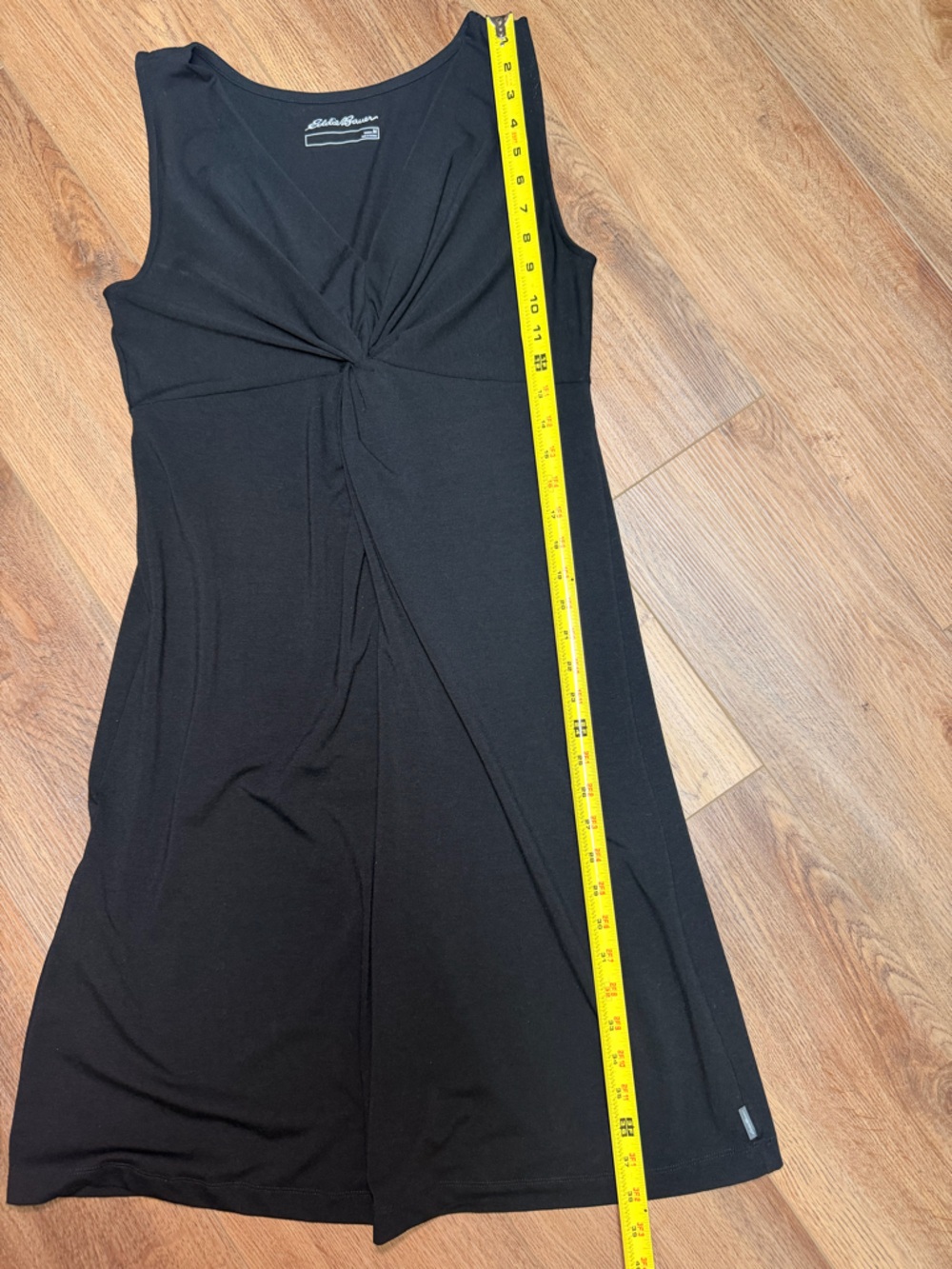 Eddie Bauer Travex Aster Knot Dress M Black Active Travel UPF50 Outdoor Hiking - Picture 8 of 9